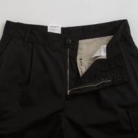 Carhartt Cole Cargo Shorts - Rinsed Black thumbnail