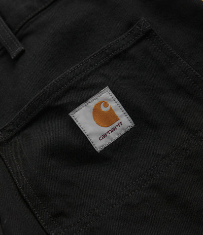 Carhartt Denim Double Knee Pants - Black Rinsed