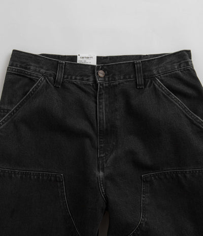 Carhartt Denim Double Knee Pants - Black Stone Washed