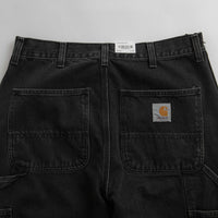 Carhartt Denim Double Knee Pants - Black Stone Washed thumbnail