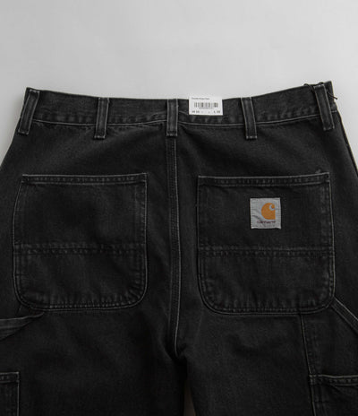 Carhartt Denim Double Knee Pants - Black Stone Washed