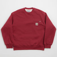 Carhartt Detroit Crewneck Sweatshirt in Scarlet thumbnail