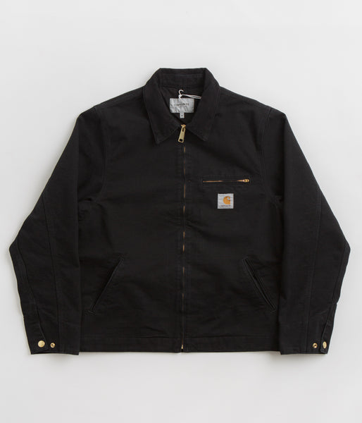 Carhartt Detroit Jacket - Black / Black / Aged Canvas | Flatspot