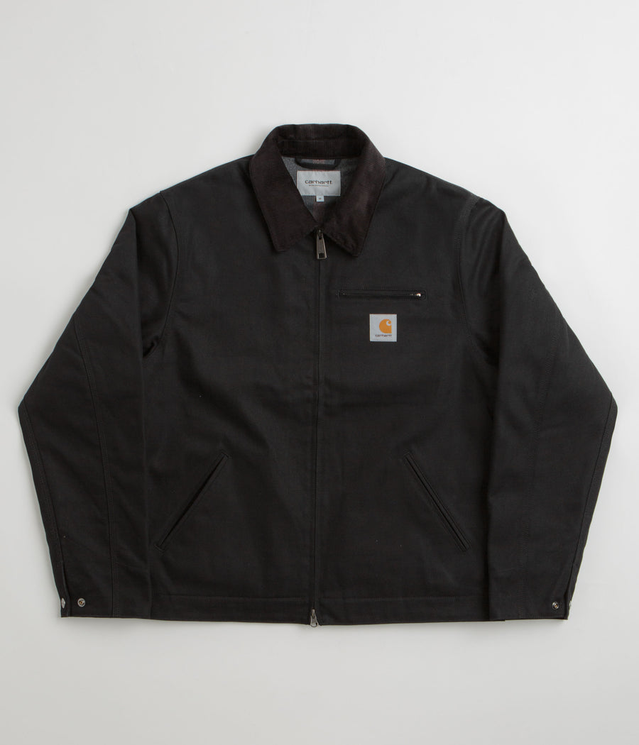 Carhartt Detroit Jacket in Black and Black Rigid