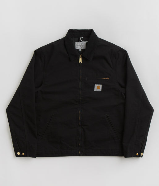 Carhartt WIP OG Detroit Jacket (Winter) | Black (aged canvas