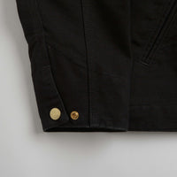 Carhartt Detroit Jacket - Black / Black / Rinsed thumbnail