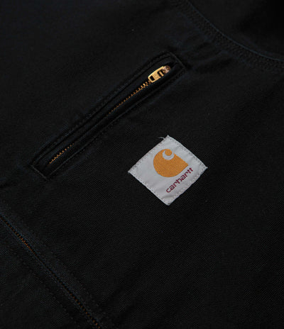 Carhartt Detroit Jacket - Black / Black Stone Canvas