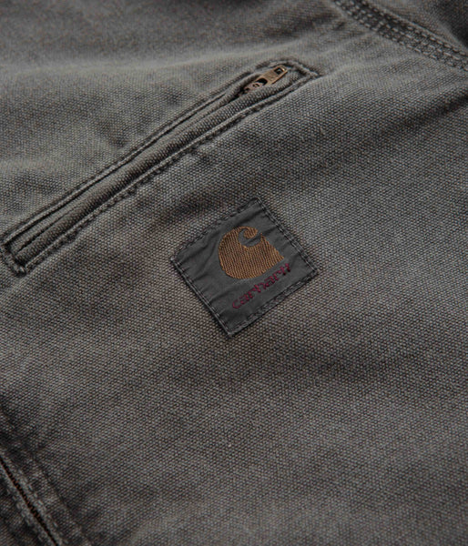 Carhartt Detroit Jacket - Faded Black / Black | Flatspot Carhartt Detroit Jacket - Faded Black / Black | Flatspot