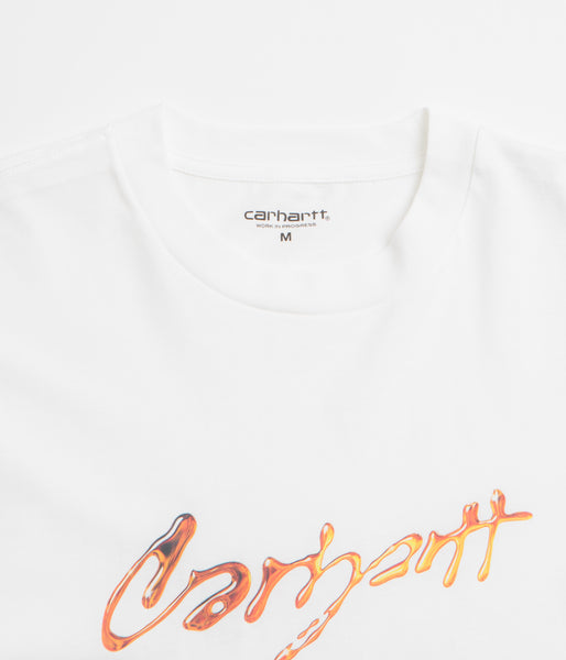 Carhartt Drip Script T-Shirt - White | flatspot