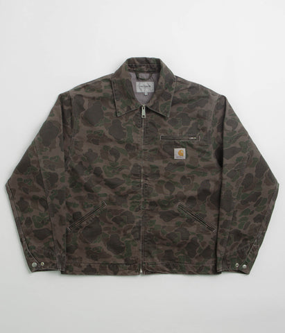 Carhartt Duck Detroit Jacket - Camo Duck / Green / Porphyry | Flatspot