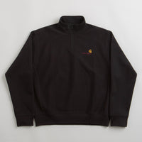 Carhartt Half Zip American Script Sweatshirt - Black thumbnail