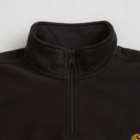 Carhartt Half Zip American Script Sweatshirt - Black thumbnail