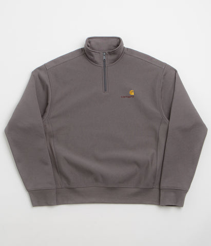 Carhartt / HALF ZIP AMERICAN SCRIPT SWEATSHIRT/L/コットン/NVY/無地 carhartt-half-zip-american-