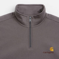 Carhartt Half Zip American Script Sweatshirt in Porphyry thumbnail