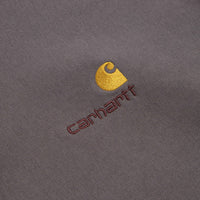 Carhartt Half Zip American Script Sweatshirt in Porphyry thumbnail