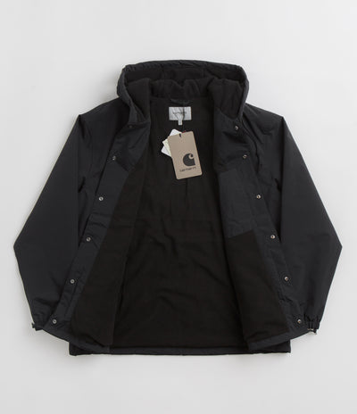Carhartt Hooded Coach Jacket - Black / White