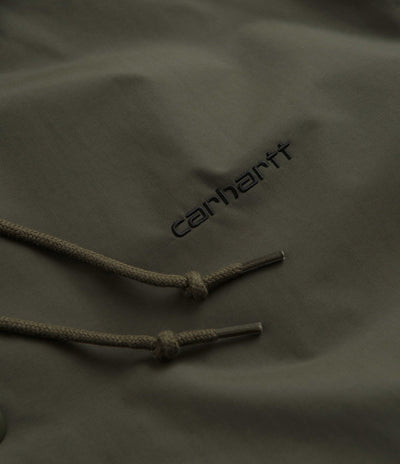 Carhartt Hooded Coach Jacket - Cypress / Black