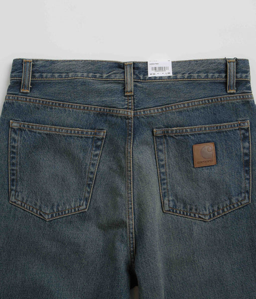 Carhartt Landon Pants - Blue Worn Used Wash | Flatspot