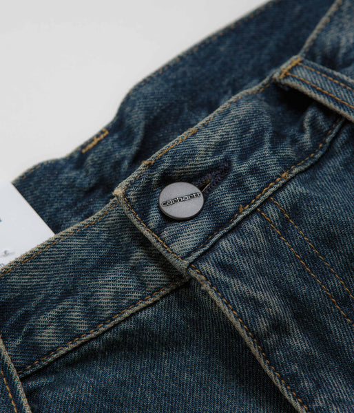 Carhartt Landon Pants - Blue Worn Used Wash | Flatspot Carhartt Landon Pants - Blue Worn Used Wash | Flatspot