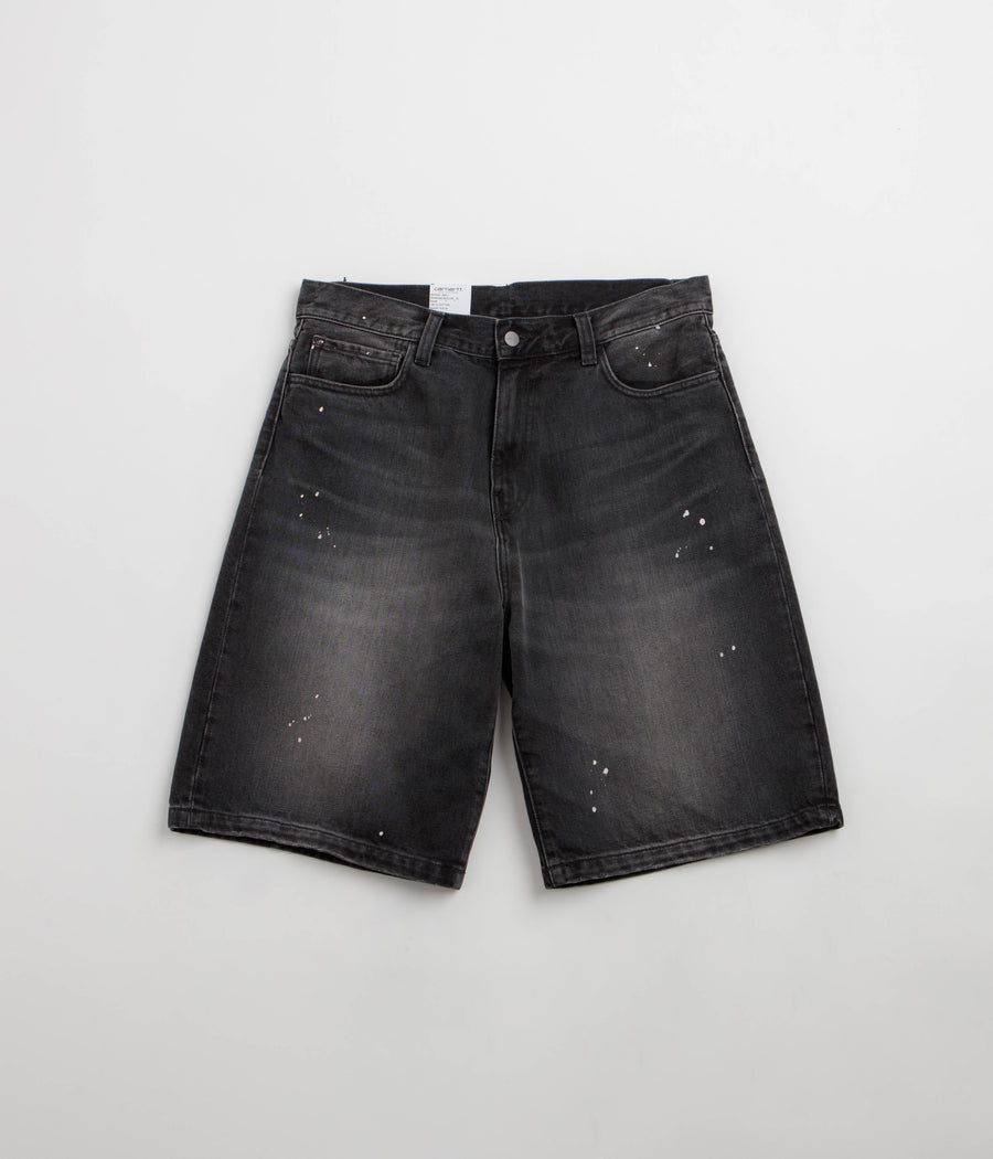 Carhartt Landon Shorts - Black / Destroy Wash / Splatter