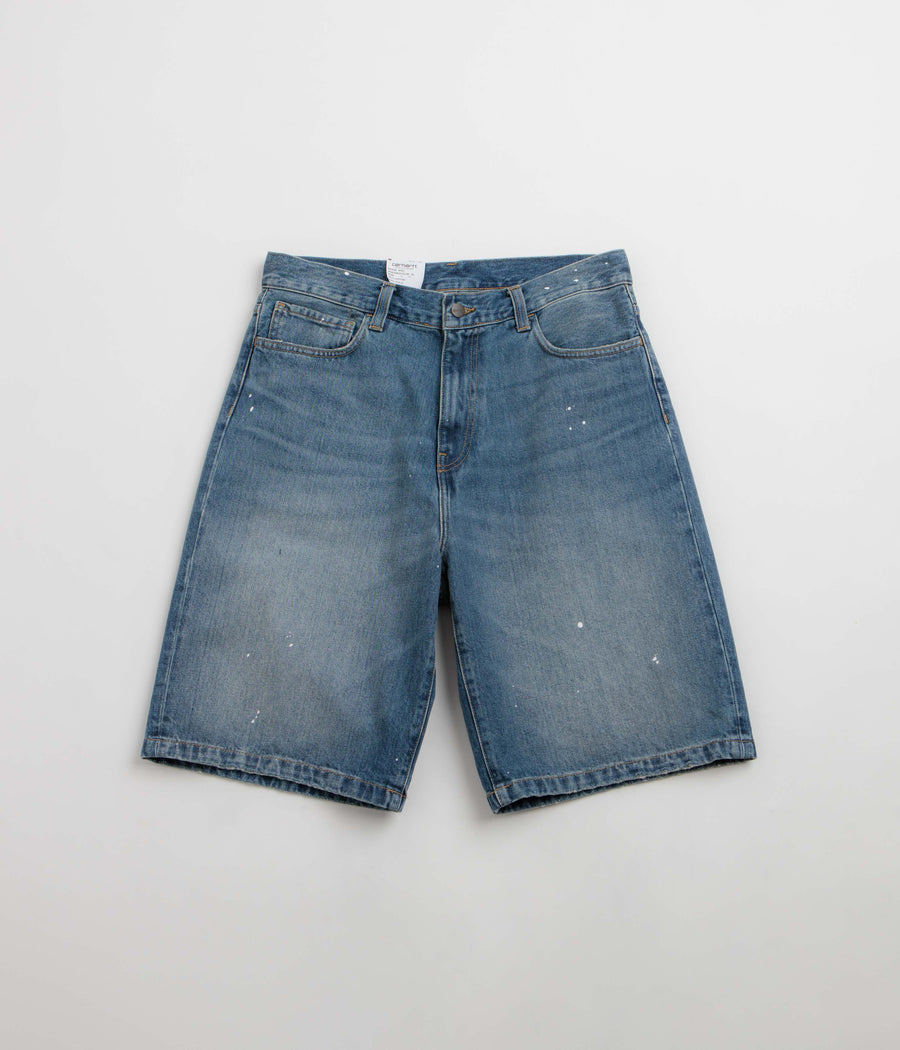 Carhartt Landon Shorts - Blue / Destroy Wash / Splatter