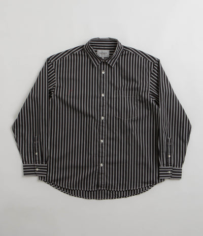Carhartt Ligety Stripe Poplin Shirt - Black / Wax