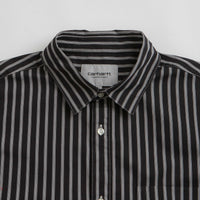 Carhartt Ligety Stripe Poplin Shirt - Black / Wax thumbnail