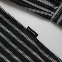 Carhartt Ligety Stripe Poplin Shirt - Black / Wax thumbnail