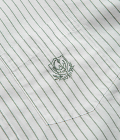 Carhartt Linus Stripe Poplin Shirt - Park / White