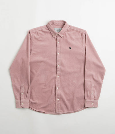 Carhartt Madison Cord Shirt - Glassy Pink / Black