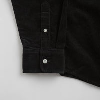 Carhartt Madison Fine Cord Shirt in Black and Wax thumbnail