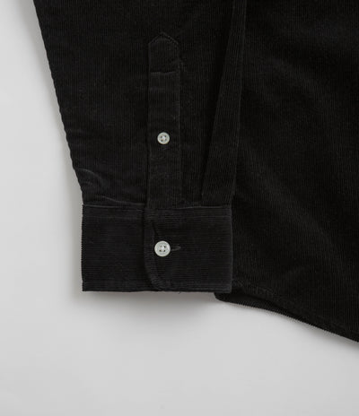 Carhartt Madison Fine Cord Shirt in Black and Wax