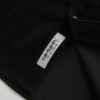Carhartt Madison Fine Cord Shirt in Black and Wax thumbnail