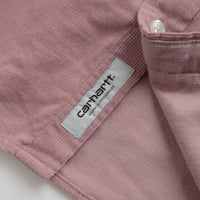 Carhartt Madison Fine Cord Shirt - Glassy Pink / Wax thumbnail