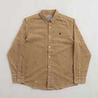 Carhartt Madison Fine Cord Shirt - Sable / Black thumbnail