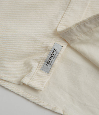 Carhartt Madison Fine Cord Shirt - Wax / Black