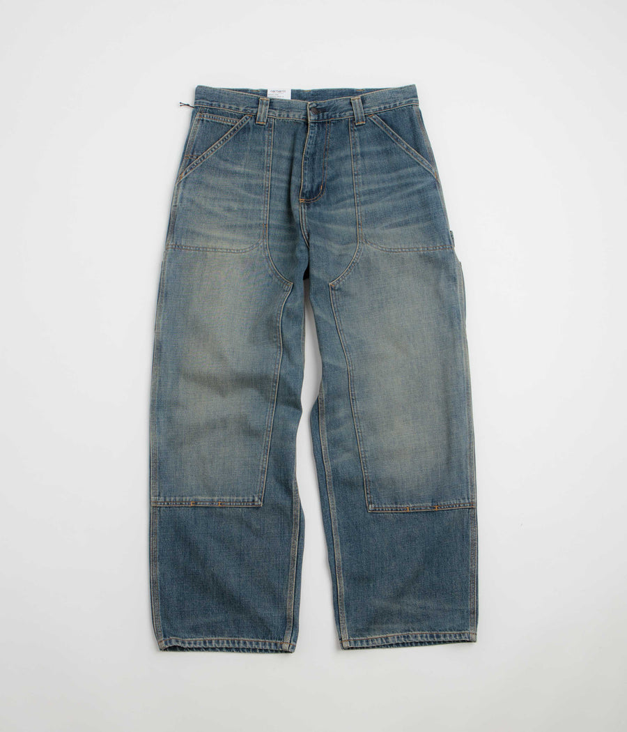 Carhartt Oakland Pants - Blue Worn Used Wash