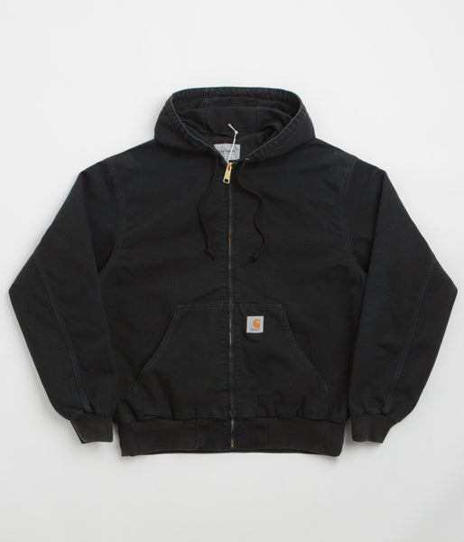 Carhartt OG Active Jacket - Black Stone Canvas | Flatspot
