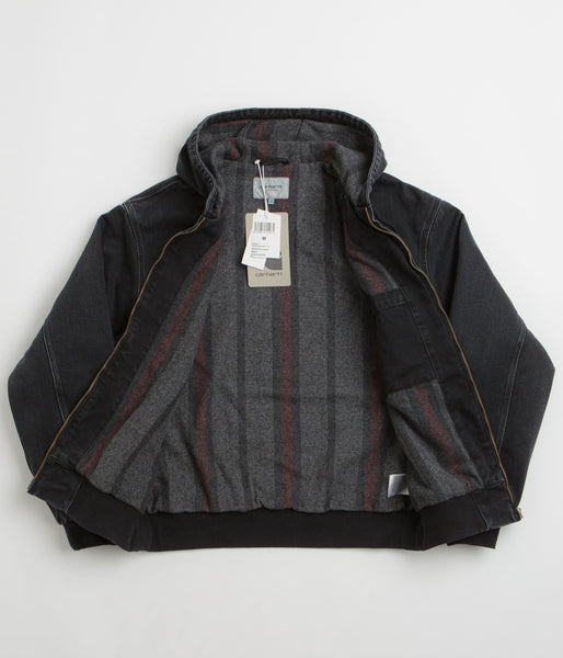 Carhartt OG Active Jacket - Black Stone Washed - Order by 3pm for 