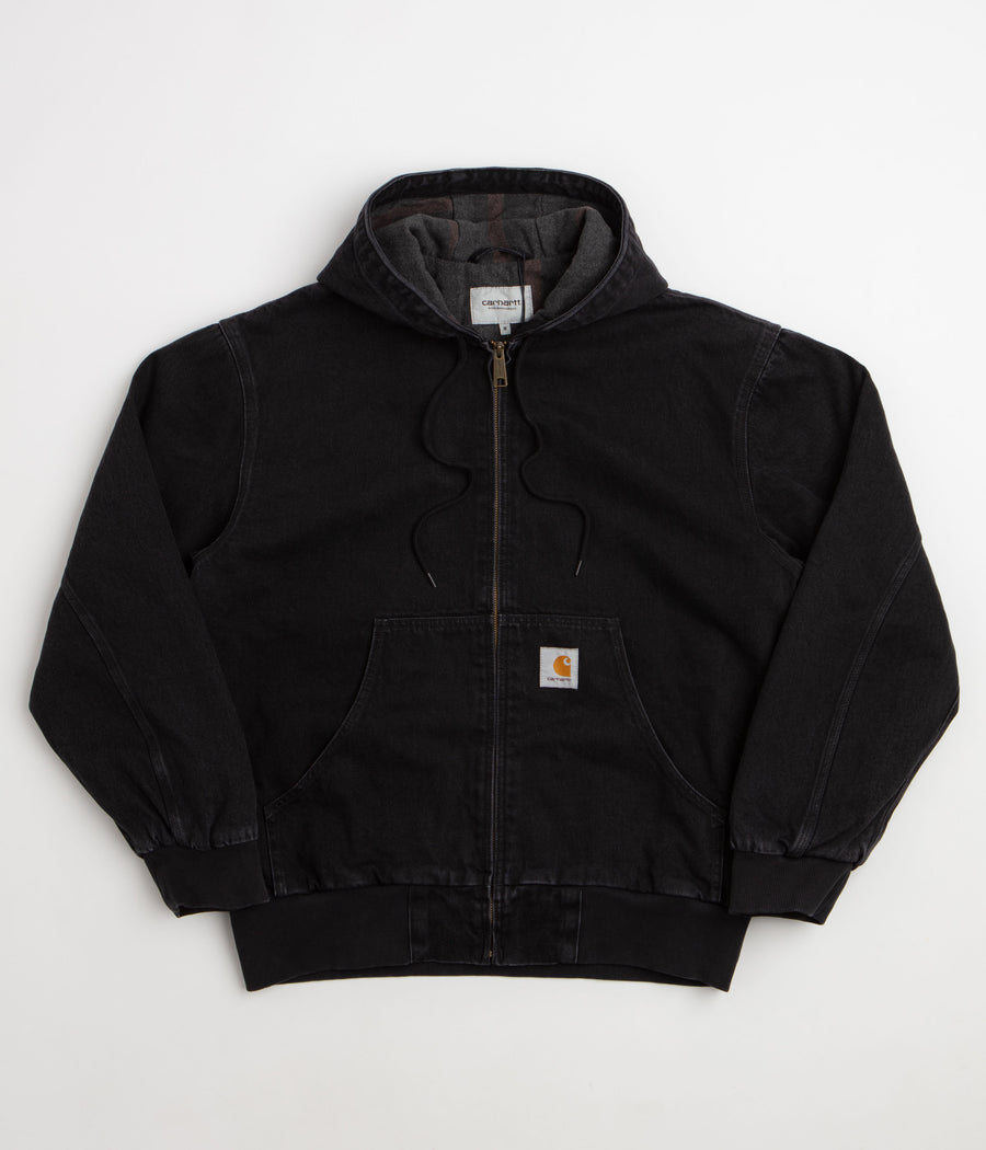 Carhartt OG Active Jacket - Black Stone Washed / Black
