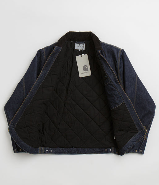 Carhartt OG Detroit Jacket - Blue / Black Rinsed | Flatspot