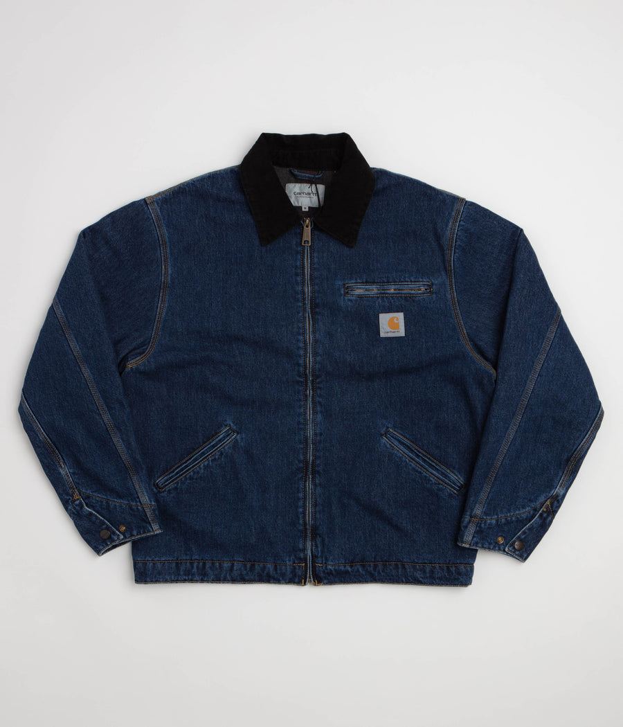 Carhartt OG Detroit Jacket - Blue / Black Stone Washed