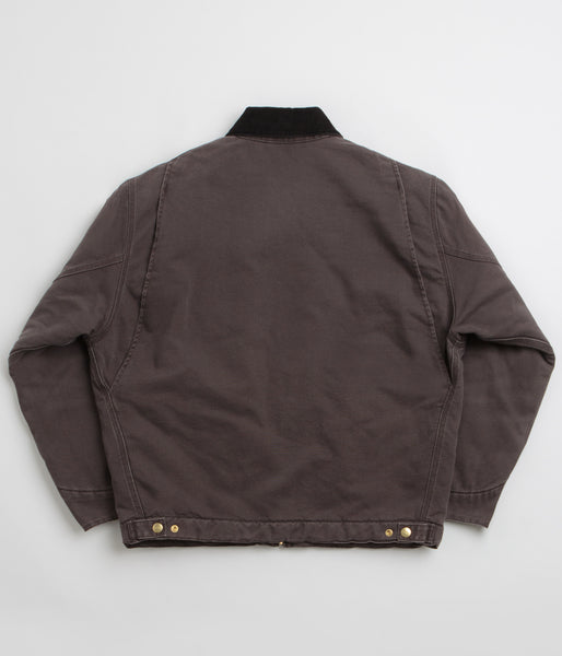 carhartt wip og detroit jacket tobacco black stone canvas Carhartt OG Detroit Jacket - Tobacco / Black Stone Canvas
