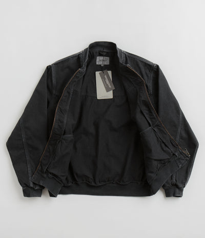 Carhartt OG Santa Fe Bomber Jacket - Stone Dyed Black