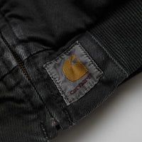Carhartt OG Santa Fe Bomber Jacket - Stone Dyed Black thumbnail