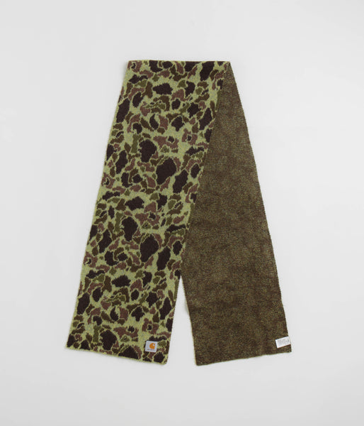 Carhartt Palmer Scarf - Camo Duck Jacquard / Green | flatspot