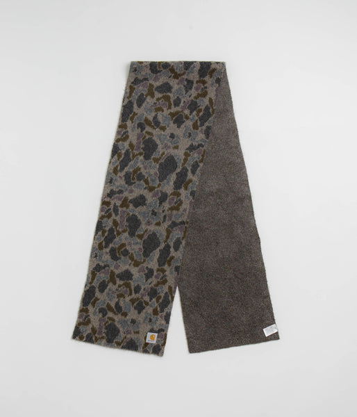 Carhartt Palmer Scarf - Camo Duck Jacquard / Grey | flatspot