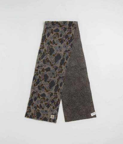 Carhartt Palmer Scarf - Camo Duck Jacquard / Grey | flatspot