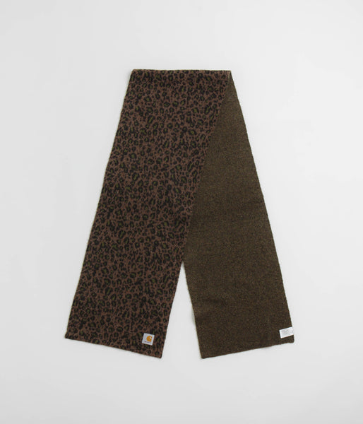 Carhartt Palmer Scarf - Camo Leo Jacquard / Tamarind | Flatspot