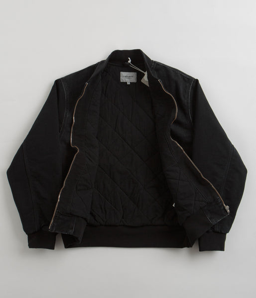 Carhartt LサイズPAXON BOMBER Carhartt WIP - Paxon Bomber Stone Washed Black/Black